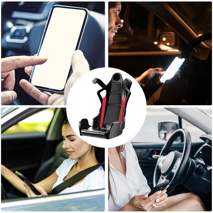 Spor Koltuk Modelli Havalandırma Izgarası Telefon Tutucu Siyah Spor Koltuk Modelli Havalandırma Izgarası Telefon Tutucu Siyah