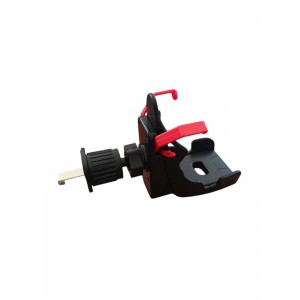 Spor Koltuk Modelli Havalandırma Izgarası Telefon Tutucu Siyah Kırmızı