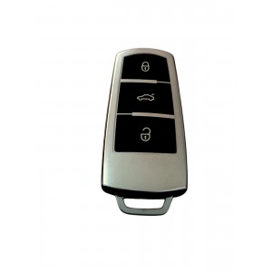 Volkswagen Sustasız Anahtar Uyumlu Silikon Oto Anahtar Kumanda Kabı Kılıf Füme