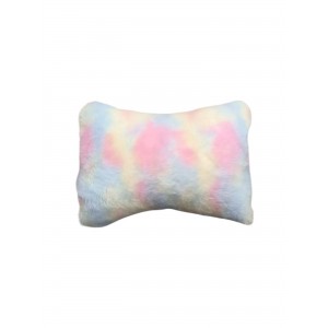 Yumuşak Peluşlu Ortopedik Araba Seyahat Boyun Yastığı Tekli Gökkuşağı