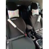 Peluş Ortopedik Araba Seyahat Boyun Yastığı Emniyet Kemer Pedi Seti Gökkuşağı Peluş Ortopedik Araba Seyahat Boyun Yastığı Emniyet Kemer Pedi Seti Gökkuşağı