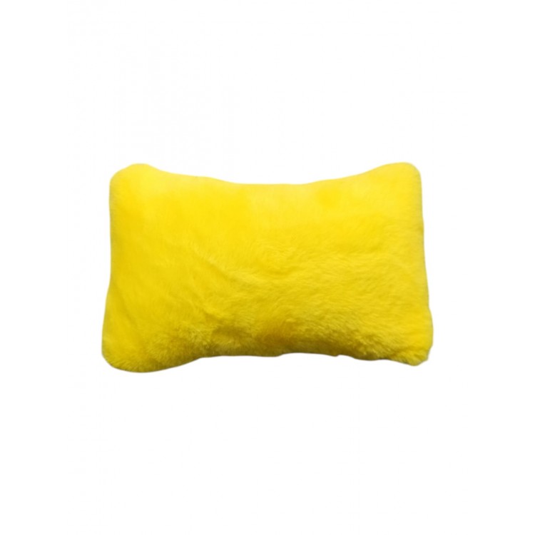 Yumuşak Peluşlu Ortopedik Araba Seyahat Boyun Yastığı Tekli Sarı Yumuşak Peluşlu Ortopedik Araba Seyahat Boyun Yastığı Tekli Sarı