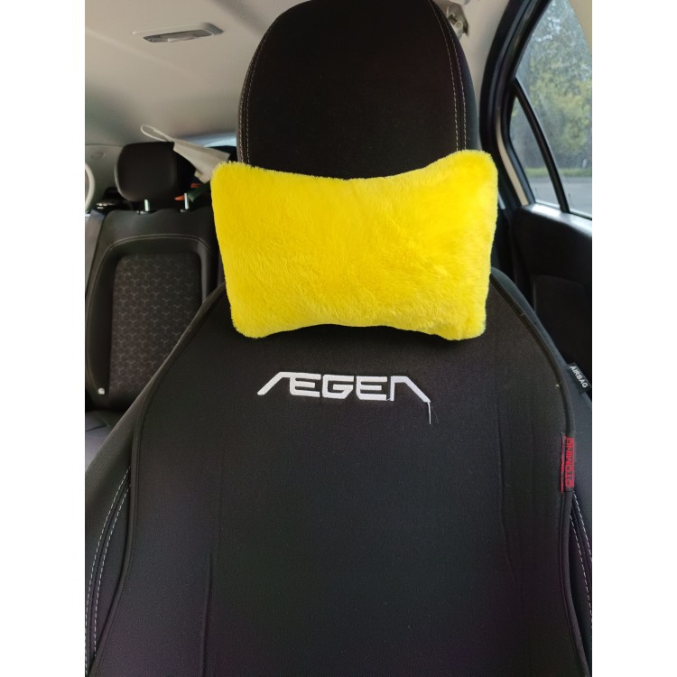 Yumuşak Peluşlu Ortopedik Araba Seyahat Boyun Yastığı Tekli Sarı Yumuşak Peluşlu Ortopedik Araba Seyahat Boyun Yastığı Tekli Sarı