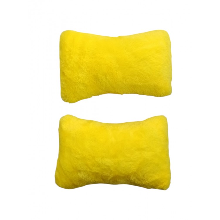 Yumuşak Peluşlu Ortopedik Araba Seyahat Boyun Yastığı 2'li Sarı Yumuşak Peluşlu Ortopedik Araba Seyahat Boyun Yastığı 2'li Sarı