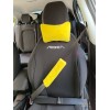 Peluş Ortopedik Araba Seyahat Boyun Yastığı Emniyet Kemer Pedi Seti Sarı Peluş Ortopedik Araba Seyahat Boyun Yastığı Emniyet Kemer Pedi Seti Sarı