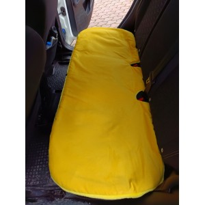 Yumuşak Tüylü Peluş Serme Oto Koltuk Minder Arka Sarı