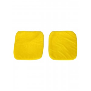 Yumuşak Tüylü Peluş Serme Oto Koltuk Koruyucu Minder Kılıf Ön 2'li Sarı