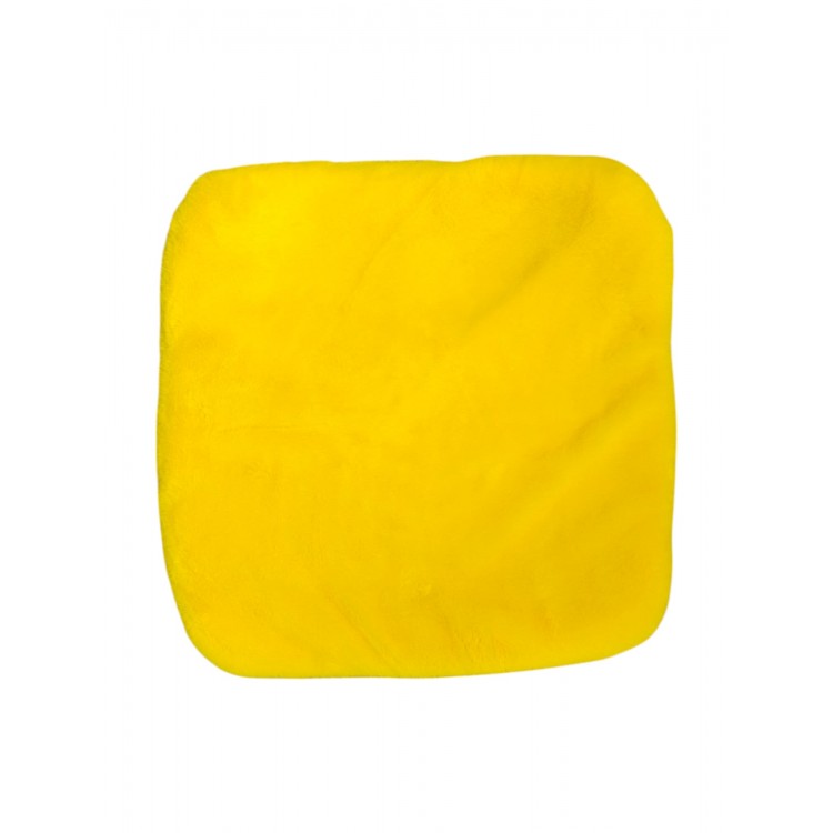 Yumuşak Tüylü Peluş Serme Oto Koltuk Koruyucu Minder Ön Tekli Sarı