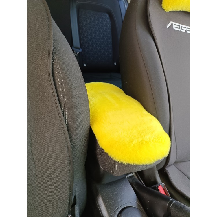 Yumuşak Peluş Kol Dayama Kolçak Minderi Sarı Yumuşak Peluş Kol Dayama Kolçak Minderi Sarı