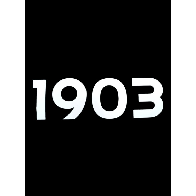 1903 Yazılı Oto Sticker Beyaz 20x7cm 1903 Yazılı Oto Sticker Beyaz 20x7cm