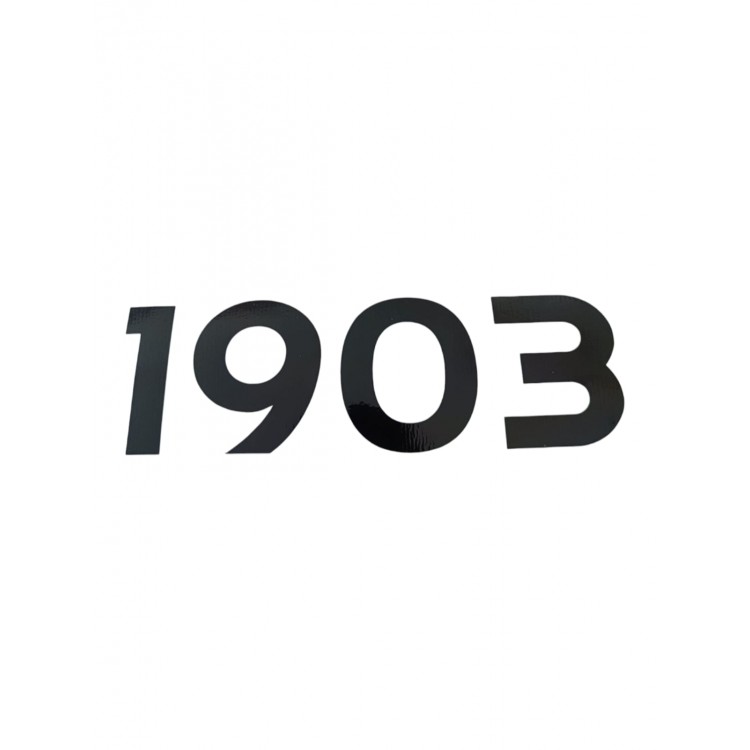 1903 Yazılı Oto Sticker Siyah 20x7cm 1903 Yazılı Oto Sticker Siyah 20x7cm