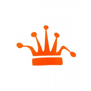 Taç Oto Sticker Turuncu 15x10cm