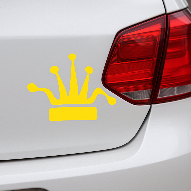 Taç Oto Sticker Sarı 15x10 cm Taç Oto Sticker Sarı 15x10 cm