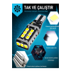 T15 Led Ampul 15 Ledli Canbuslı Ultra Parlak Beyaz