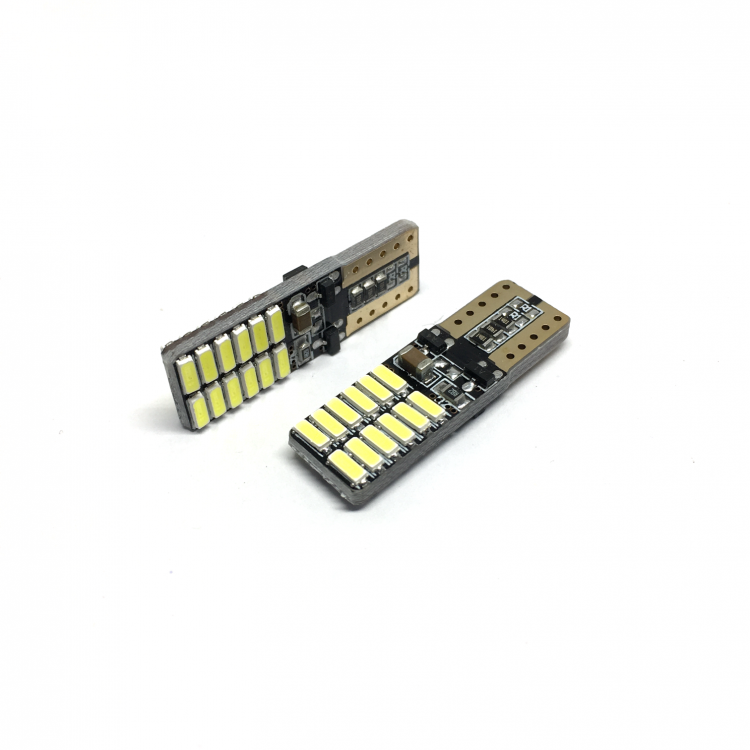 T10 Led Ampul 24 Ledli Canbuslı Park Ampulü Beyaz 2'li