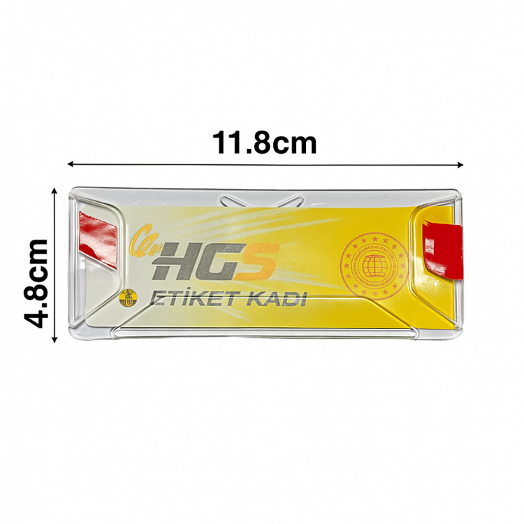 HGS Ön Cam İçin Şeffaf Plastik Kartvizit Etiket Tutucu