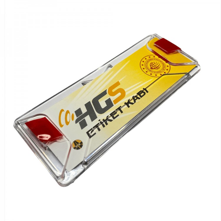HGS Ön Cam İçin Şeffaf Plastik Kartvizit Etiket Tutucu
