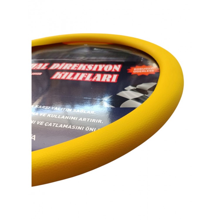 Silikon Direksiyon Kılıfı Sarı Silikon Direksiyon Kılıfı Sarı