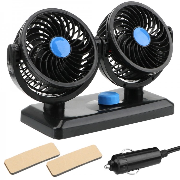 Araç İçi Torpido Üstü Çift Fanlı Oto Vantilatör 12 V Araç İçi Torpido Üstü Çift Fanlı Oto Vantilatör 12 V