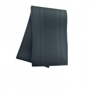 Lüx Desenli Deri Dikme Direksiyon Kılıfı 38-40cm Gri OND366