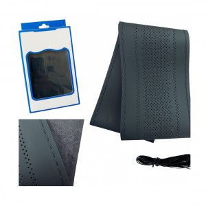 Lüx Desenli Deri Dikme Direksiyon Kılıfı 38-40cm Gri OND366 Lüx Desenli Deri Dikme Direksiyon Kılıfı 38-40cm Gri OND366