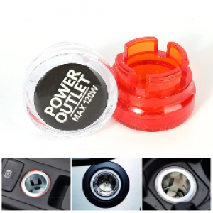 Araç Çakmaklık Yuvası Soketi Kapağı Sigara İçilmez Logolu 2.6x1.8cm Kırmızı