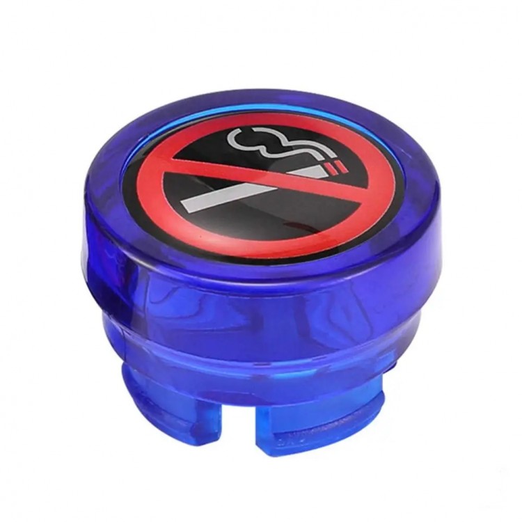 Araç Çakmaklık Yuvası Soketi Kapağı Sigara İçilmez Logolu 2.6x1.8cm Mavi