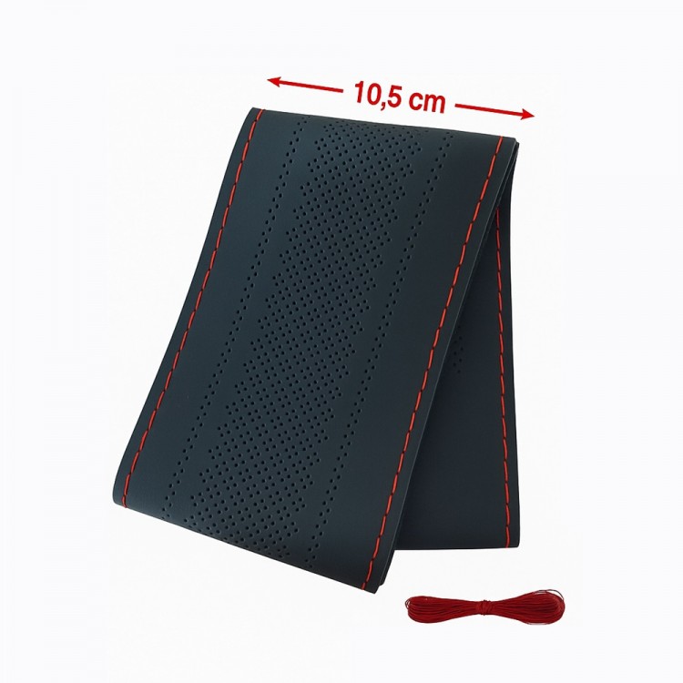 Lüx Desenli Deri Dikme Direksiyon Kılıfı 38-40cm Siyah Kırmızı Dikişli OND361 Lüx Desenli Deri Dikme Direksiyon Kılıfı 38-40cm Siyah Kırmızı Dikişli OND361
