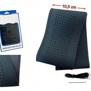 Lüx Desenli Deri Dikme Direksiyon Kılıfı 38-40cm Siyah OND360 Lüx Desenli Deri Dikme Direksiyon Kılıfı 38-40cm Siyah OND360