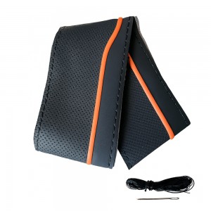 Lüx Desenli Deri Dikme Direksiyon Kılıfı 38-40cm Siyah-Turuncu Şeritli OND374 Lüx Desenli Deri Dikme Direksiyon Kılıfı 38-40cm Siyah-Turuncu Şeritli OND374