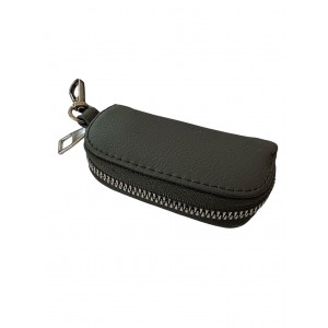 Mini Çantalı Deri Cüzdan Oto Anahtarlık Siyah