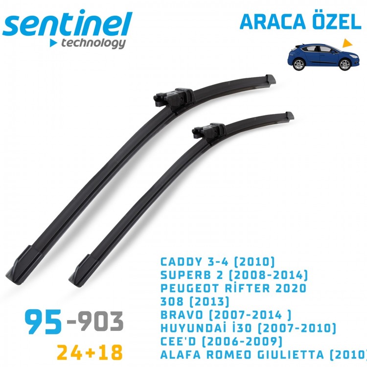 Sentinel Honda Civic 2006-2012 Uyumlu Ön Silecek Sentinel Honda Civic 2006-2012 Uyumlu Ön Silecek