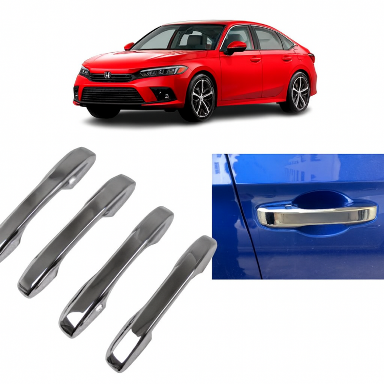 Honda Civic FE1 2022 ve Sonrası Kapı Kolu Kromu ABS Plastik 4 Parça