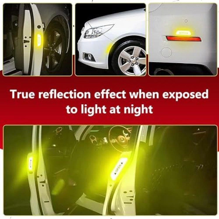 Araba Kapı Açık Uyarı Reflektörü Etiket Sticker 4'lü 9.5x2.5cm Kırmızı Araba Kapı Açık Uyarı Reflektörü Etiket Sticker 4'lü 9.5x2.5cm Kırmızı