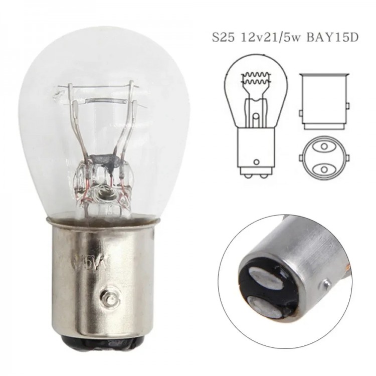 SuperLight BAY15D/1016/21/5W 12V Halojen Fren Sinyal Ampulü Çift Duy 2 Adet Sarı SuperLight BAY15D/1016/21/5W 12V Halojen Fren Sinyal Ampulü Çift Duy 2 Adet Sarı