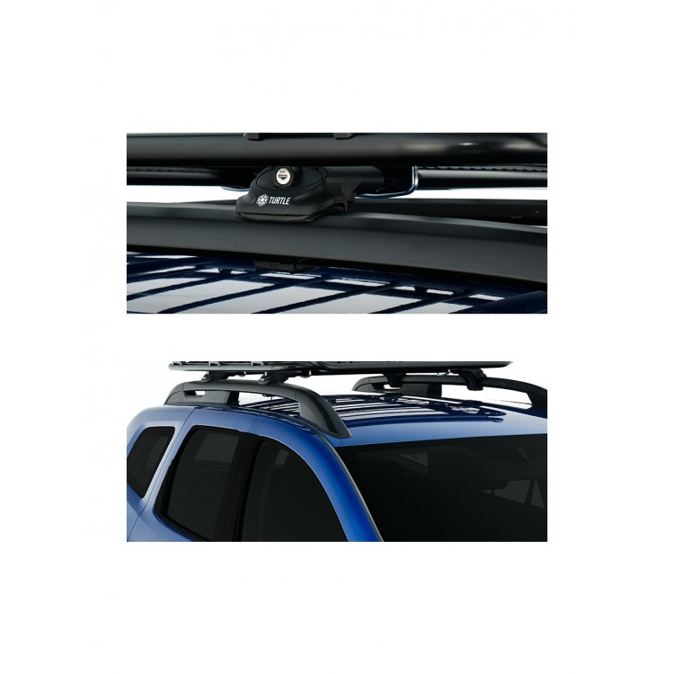Dacia Renault Duster 2018-2025 Uyumlu Turtle Air-1 Full Kit Tavan Ara Atkı Seti 1002 82-86cm Siyah