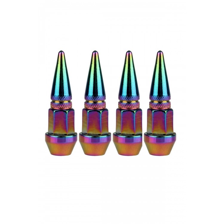 Alüminyum Sivri Sibop Kapağı Bukalemun Colormatic Sibob Kapağı 45mm 4'lü Set