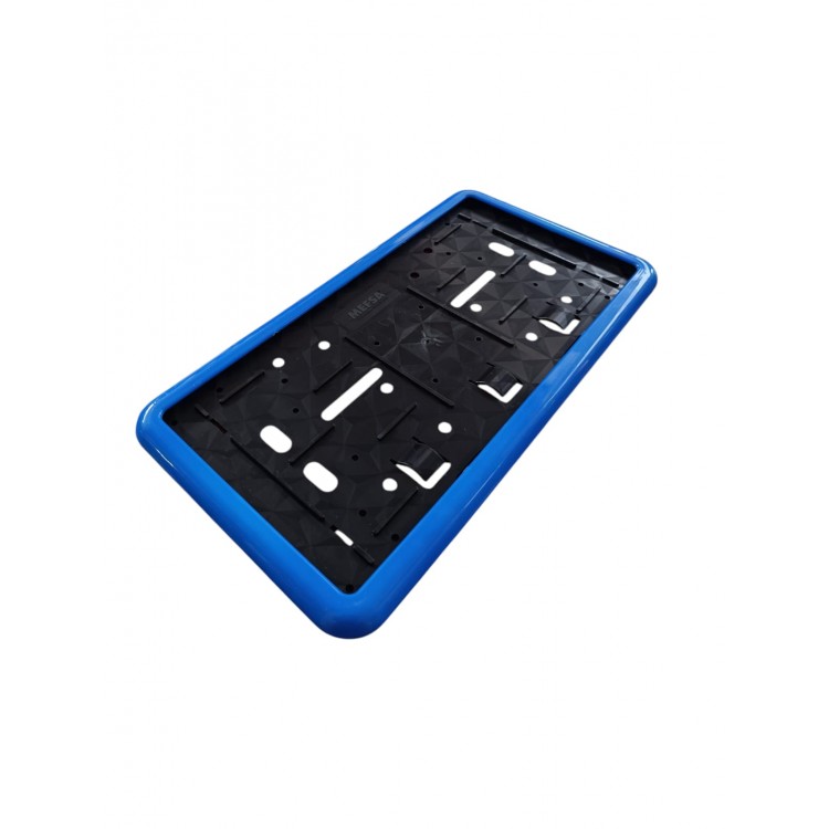 Çerçeveli Dikdörtgen Plakalık Plaka Altlığı Mavi 26X17cm 1 Adet