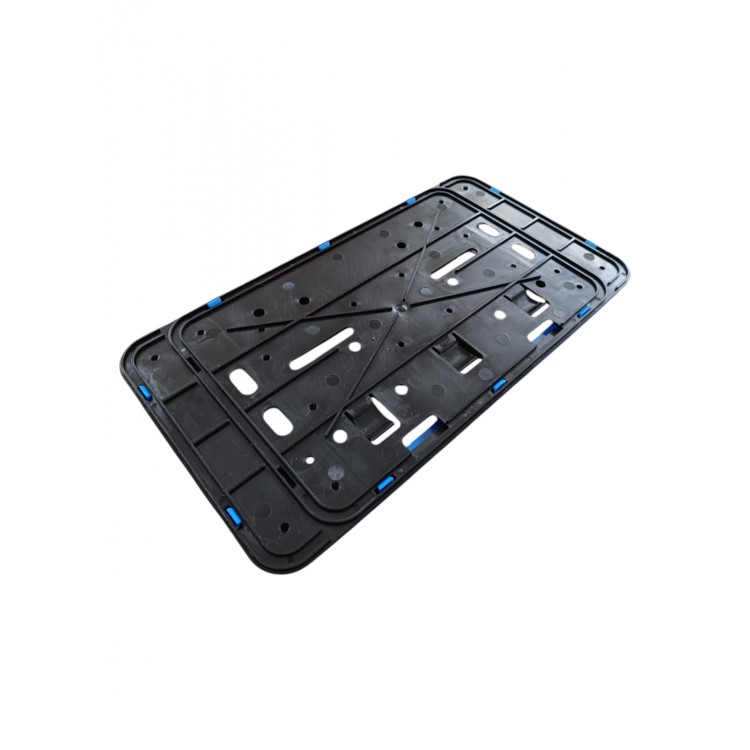 Çerçeveli Dikdörtgen Plakalık Plaka Altlığı Mavi 26X17cm 1 Adet