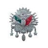 Osmanlı Devlet Arması Vidalı Kabartma Logo Küçük 10x8cm Krom