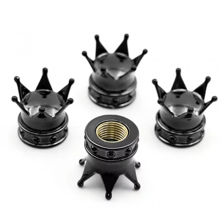 Kral Tacı Alüminyum Sibop Kapağı 4'lü Siyah Kral Tacı Alüminyum Sibop Kapağı 4'lü Siyah