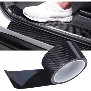 Kapı Eşiği Tampon Bagaj Koruma Folyosu Karbon Folyo 5cmx5m Siyah