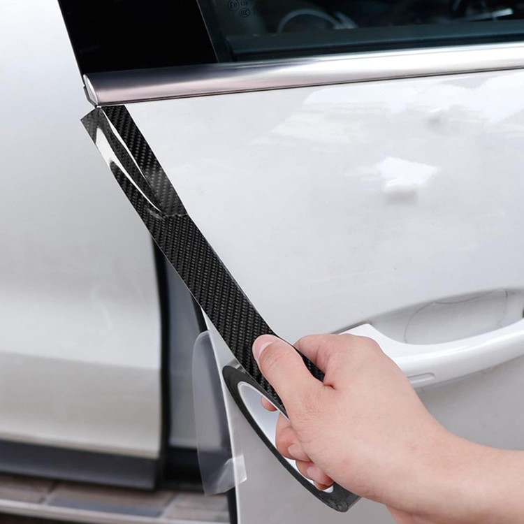 Kapı Eşiği Tampon Bagaj Koruma Folyosu Karbon Folyo 5cmx5m Siyah