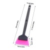 Mini Saplı Silikon Çekçek Ragle Cam Filmi Çekme Uygulama Aparatı 6x22cm Siyah Pembe
