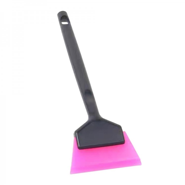 Mini Saplı Silikon Çekçek Ragle Cam Filmi Çekme Uygulama Aparatı 6x16cm Siyah Pembe