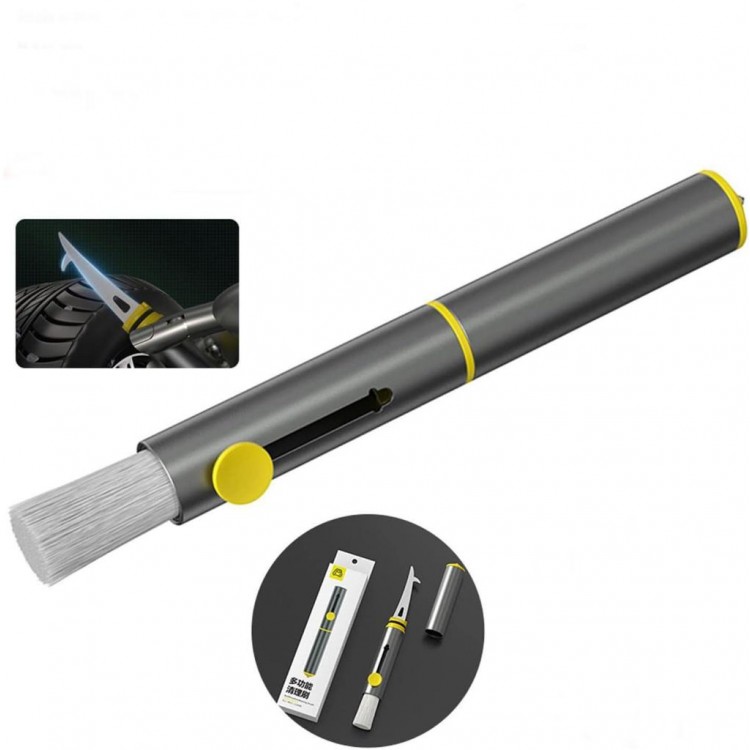 Çok Fonksiyonlu Klima Temizleme Fırçası Lastik Taş Sökücü Kanca ve Acil Durum Cam Kırıcı Çekiç Çok Fonksiyonlu Klima Temizleme Fırçası Lastik Taş Sökücü Kanca ve Acil Durum Cam Kırıcı Çekiç