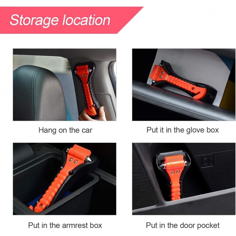 Acil İmdat Emniyet Çekici Cam Kırıcı Emniyet Kemeri Kesicili