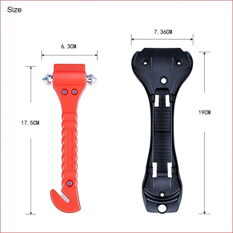 Acil İmdat Emniyet Çekici Cam Kırıcı Emniyet Kemeri Kesicili