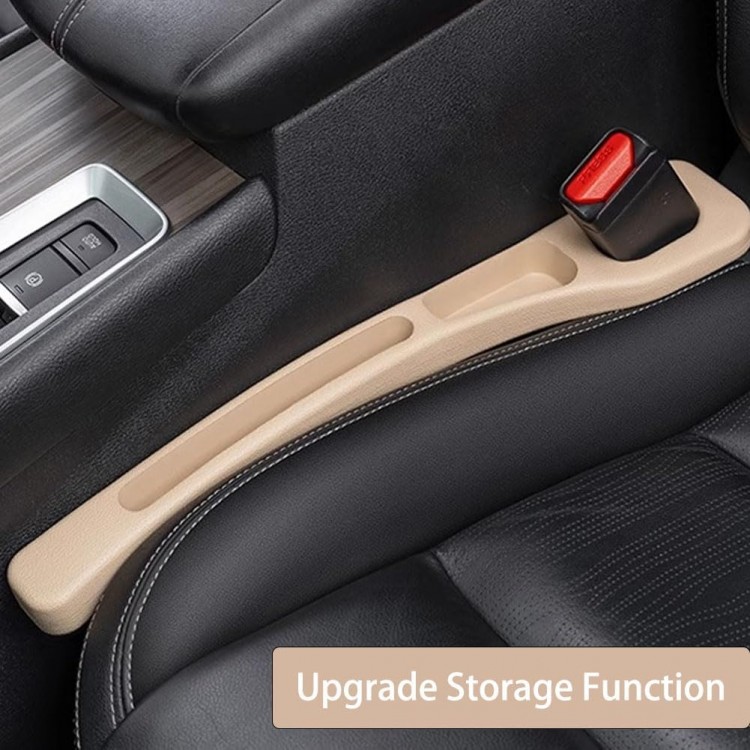 Araç Koltuğu Boşluk Doldurucu ve Düzenleyici Organizer 2'li Bej