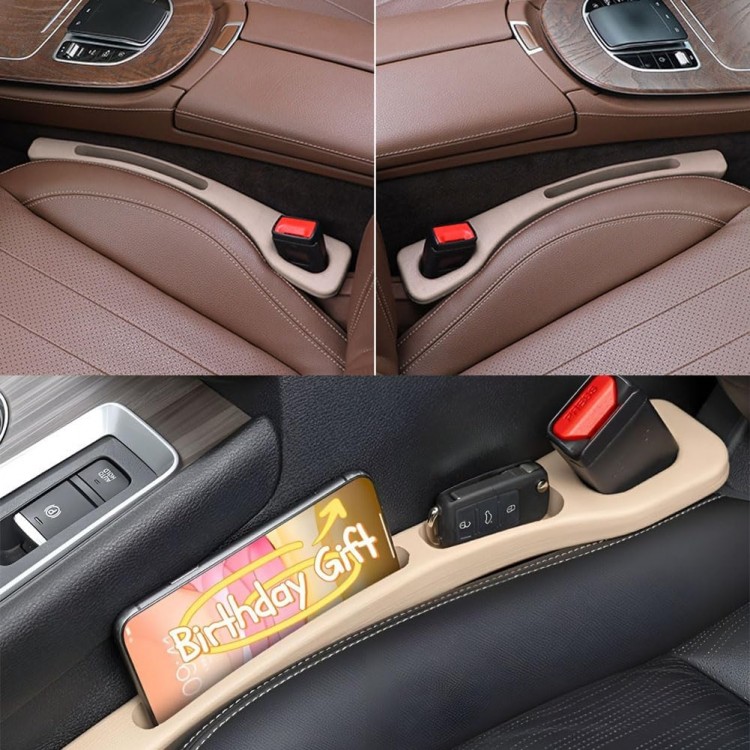 Araç Koltuğu Boşluk Doldurucu ve Düzenleyici Organizer 2'li Bej